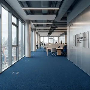 Carpete Berber Point 920 Azure | Carpete Comercial Alto Tráfego