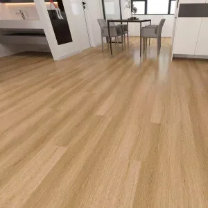 Piso Vinílico AGI Floor Tulipa 2mm | Piso Amadeirado Claro para Quartos e Salas