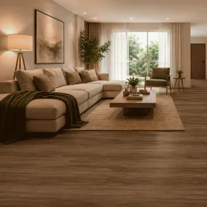Piso Vinílico AGI Floor 2,0mm Amêndoim | Piso Amadeirado Residencial